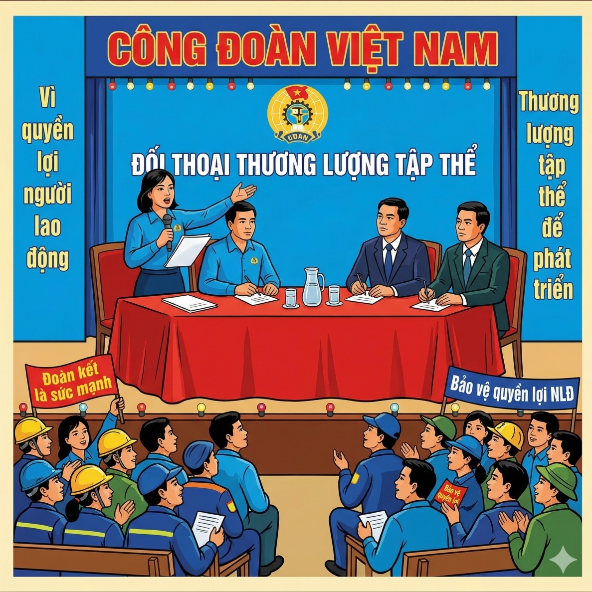 Tiêu chí xét chọn Chủ tịch Công đoàn cơ sở suất sắc tiêu biểu trong đối thoại và thương lượng tập thể