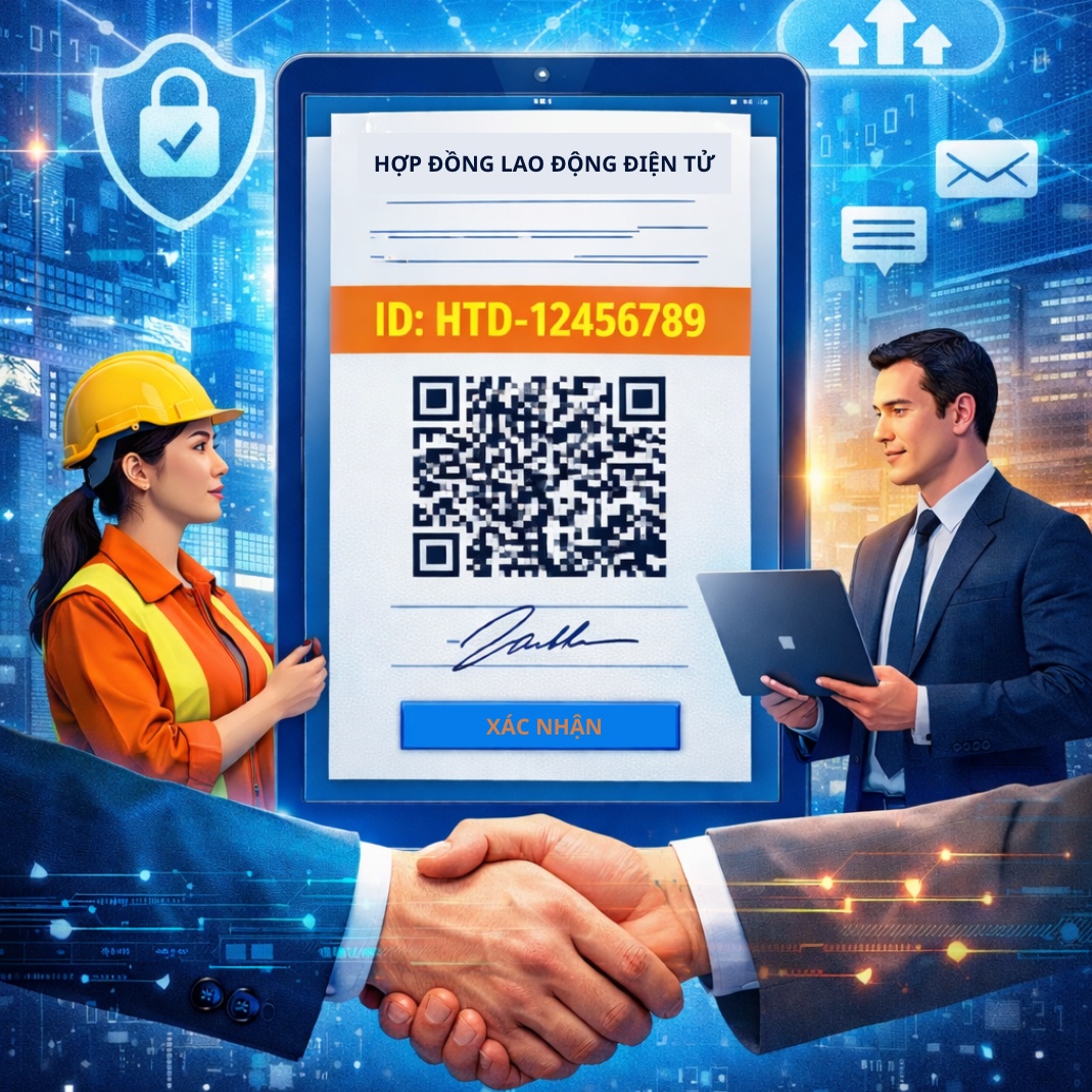 Hợp đồng lao động điện tử có mã định danh: Bước tiến bảo vệ quyền lợi người lao động