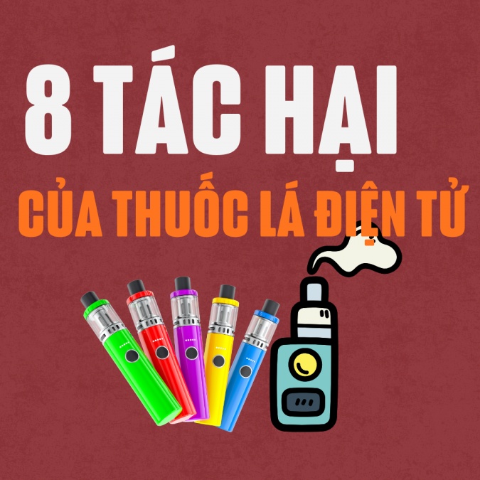 8 tác hại của thuốc lá điện tử