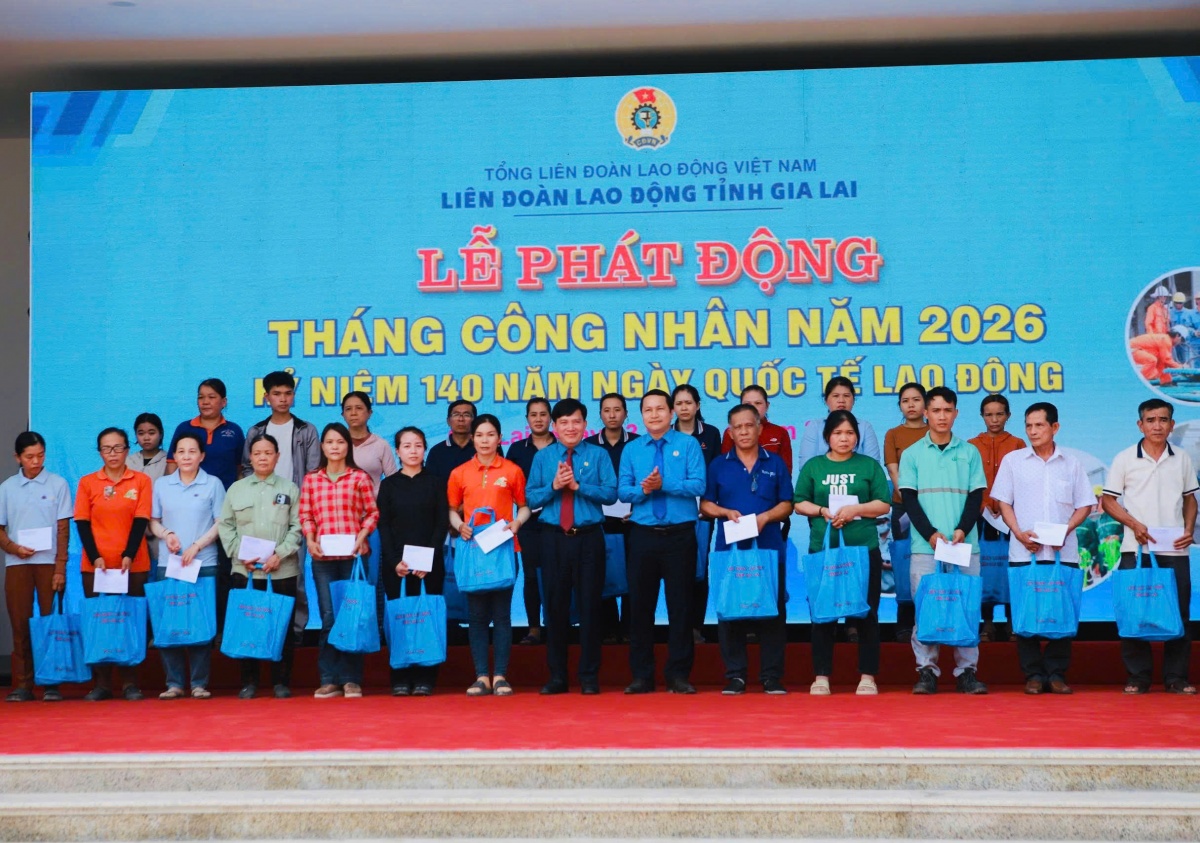 Công nhân Gia Lai đổi mới sáng tạo, bứt phá năng suất trong Tháng Công nhân 2026