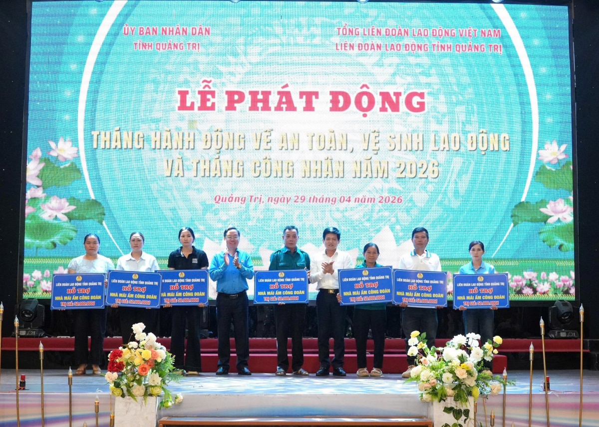 Quảng Trị: Phát động Tháng Công nhân và Tháng hành động về ATVSLĐ năm 2026