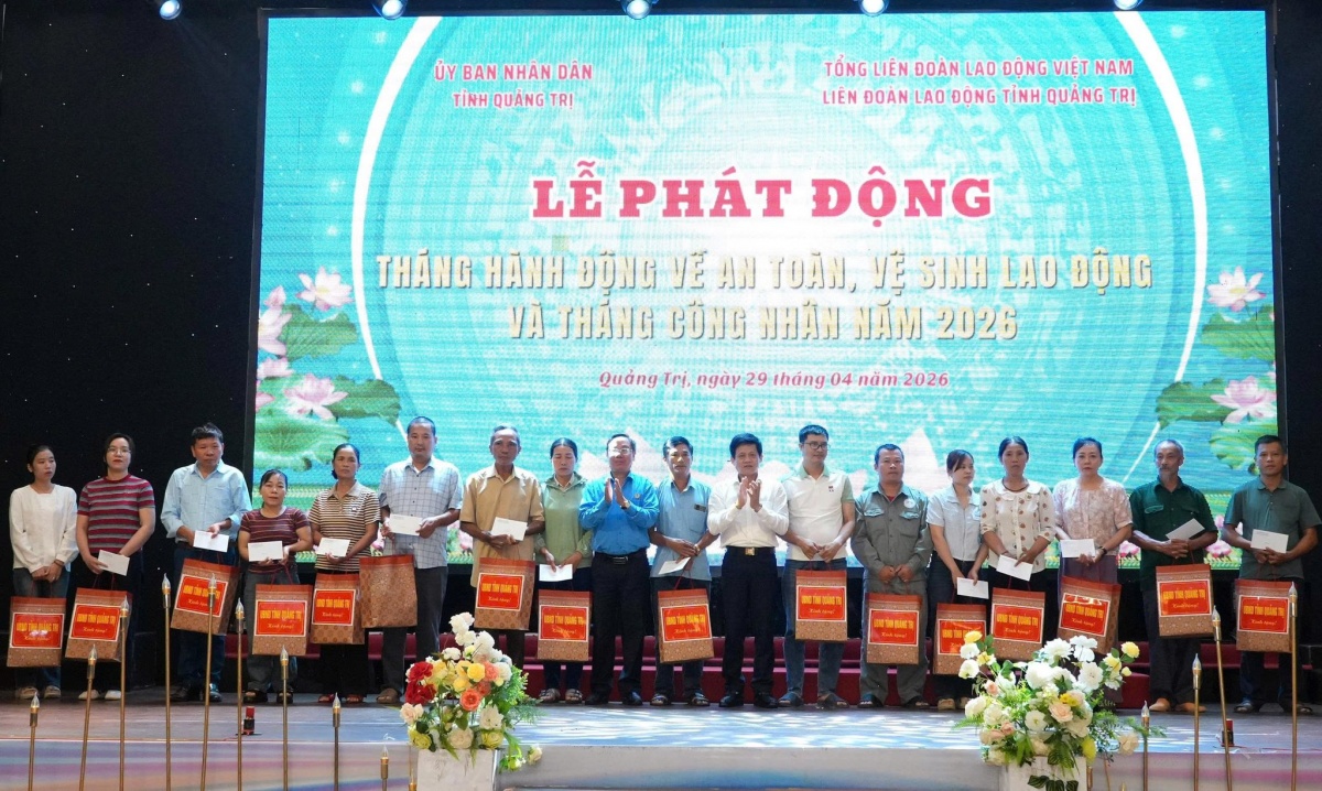 Quảng Trị: Phát động Tháng Công nhân và Tháng hành động về ATVSLĐ năm 2026