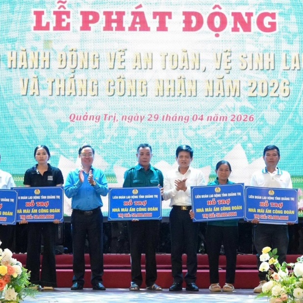 Quảng Trị: Phát động Tháng Công nhân và Tháng hành động về ATVSLĐ năm 2026