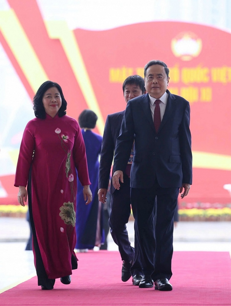 Chủ tịch Quốc hội Trần Thanh Mẫn tham dự Đại hội. Ảnh: Tuấn Minh 