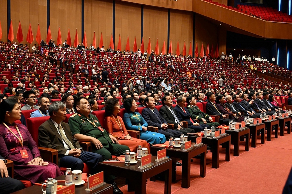 Các đại biểu tham dự Đại hội đại biểu toàn quốc MTTQ Việt Nam lần XI, nhiệm kỳ 2026 – 2031. Ảnh: Tuấn Minh 