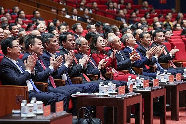 Các đại biểu tham dự phiên bế mạc Đại hội. Ảnh: Tuấn Minh 