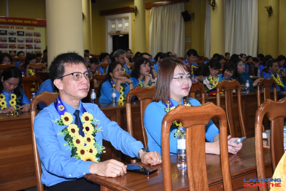 TS. Nguyễn Ngọc Ân, Ủy viên Đoàn Chủ tịch Tổng Liên đoàn, Chủ tịch Công đoàn Giáo dục Việt Nam tham dự Diễn đàn. Ảnh: Nguyễn Việt