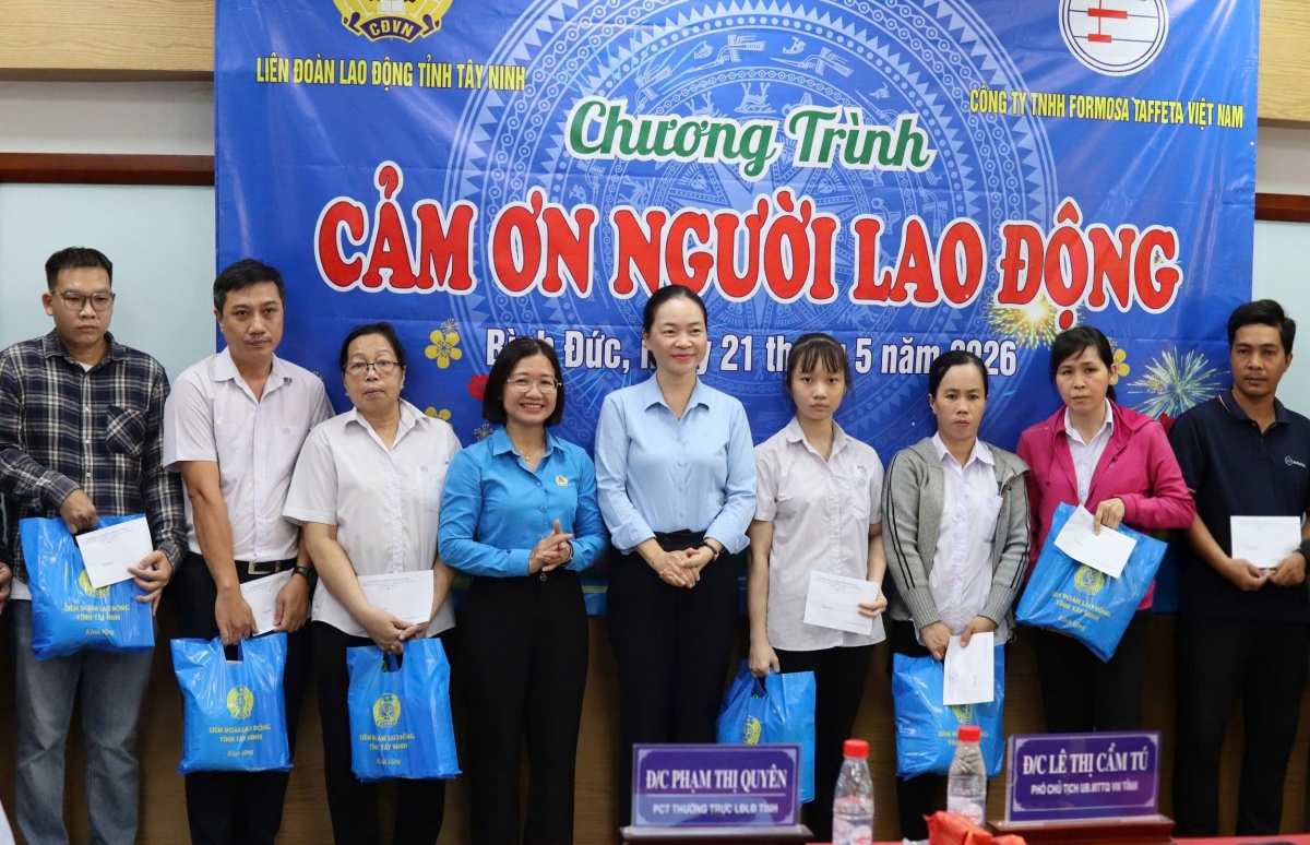 LĐLĐ Tây Ninh tri ân những người giữ nhịp sản xuất