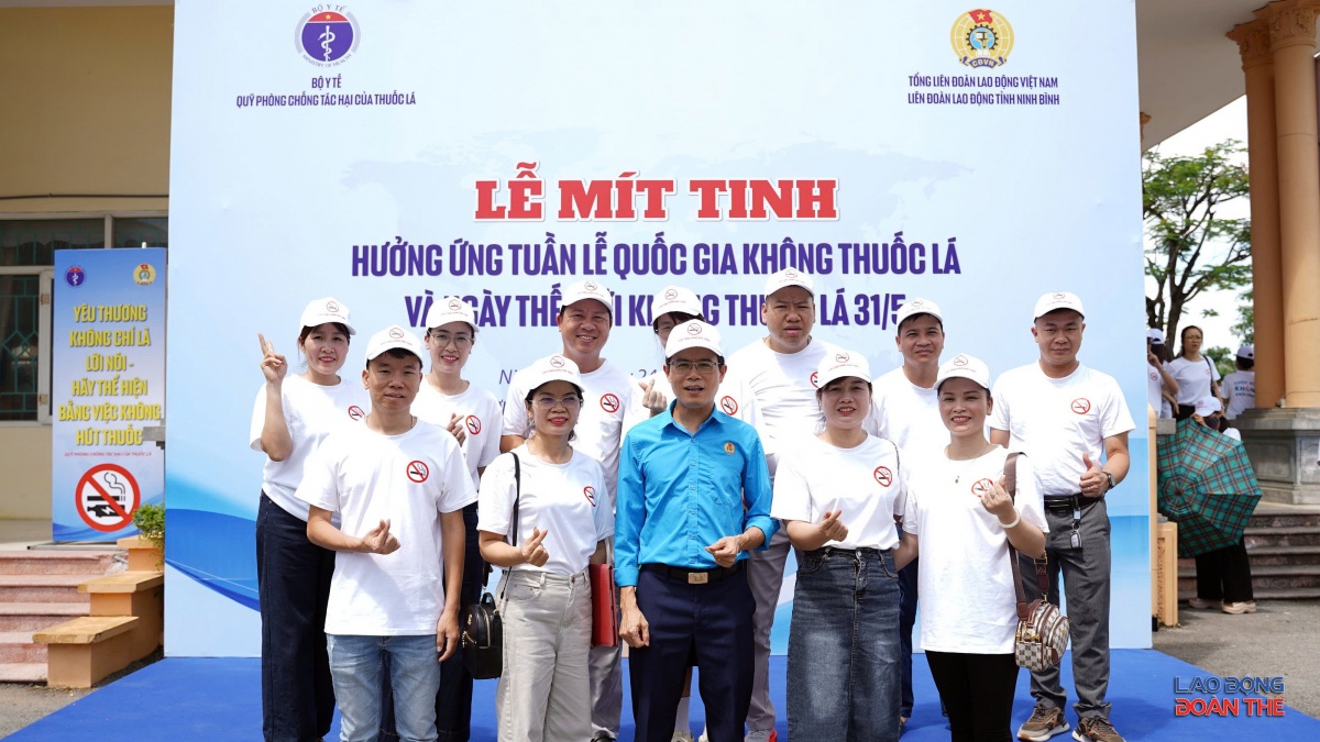 [ẢNH] Mít tinh hưởng ứng Tuần lễ Quốc gia Không thuốc lá năm 2026