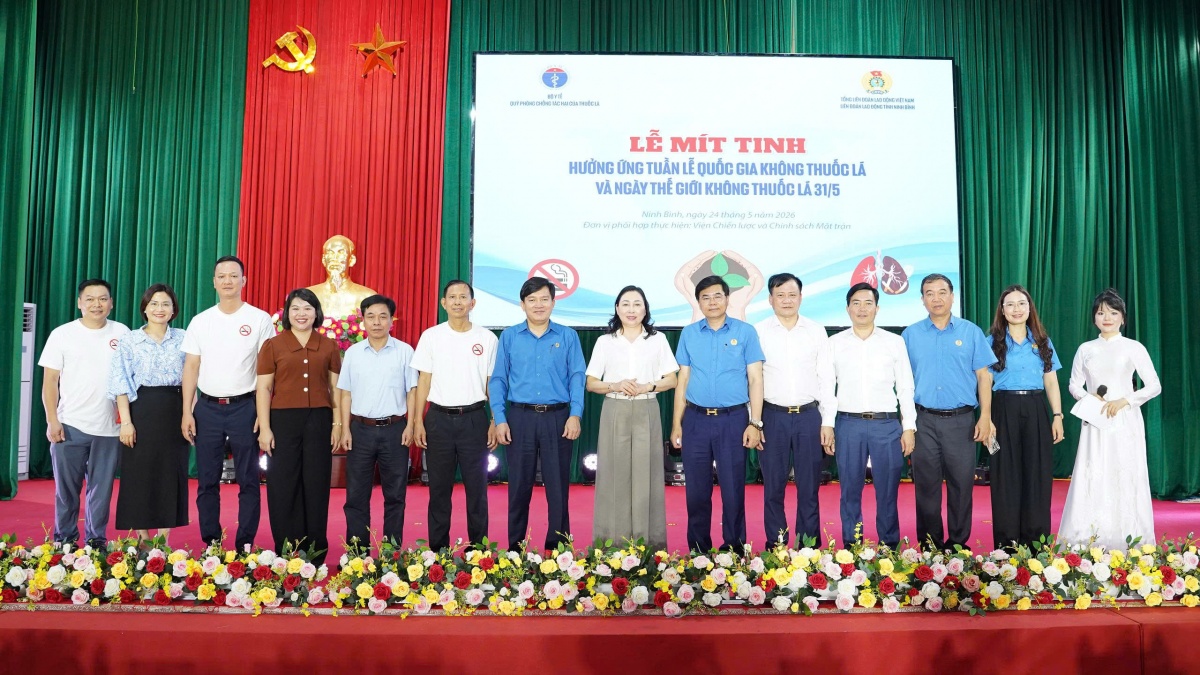 [ẢNH] Mít tinh hưởng ứng Tuần lễ Quốc gia Không thuốc lá năm 2026