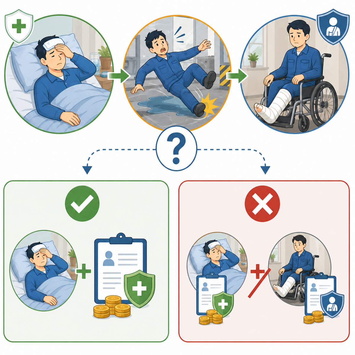 Đang hưởng chế độ ốm đau mà bị tai nạn, người lao động có được hưởng thêm chế độ tai nạn lao động? Đang hưởng chế độ ốm đau mà bị tai nạn, người lao động có được hưởng thêm chế độ tai nạn lao động?