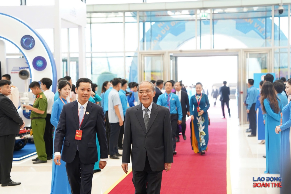 [Ảnh] Lãnh đạo Đảng, Nhà nước tham dự Đại hội XIV Công đoàn Việt Nam