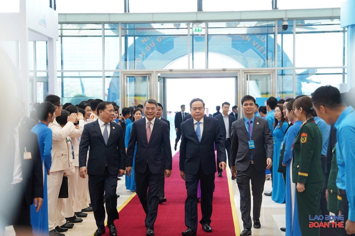 [Ảnh] Lãnh đạo Đảng, Nhà nước tham dự Đại hội XIV Công đoàn Việt Nam