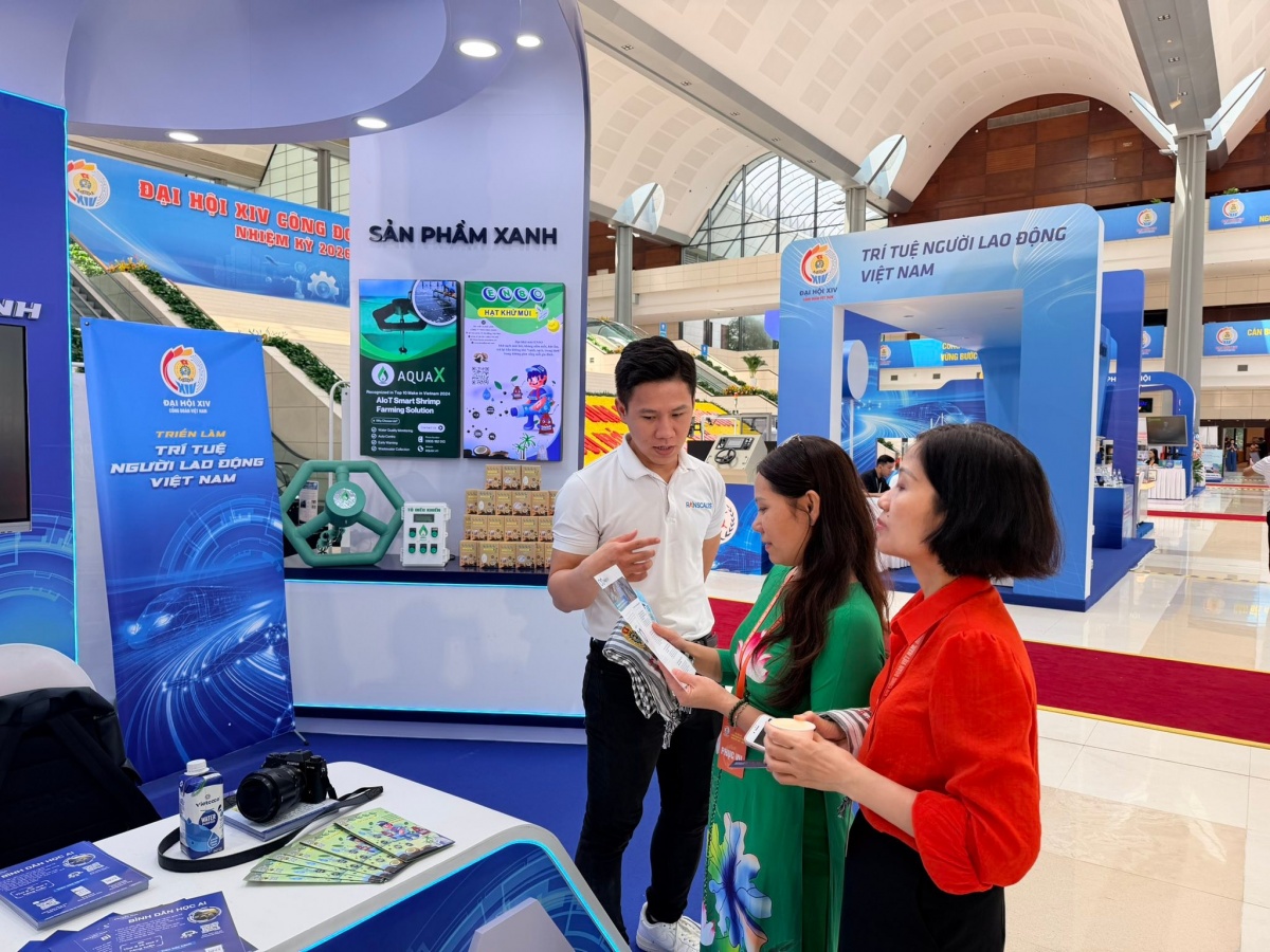 LĐLĐ TP Đà Nẵng trưng bày nhiều sản phẩm, sáng kiến tại Đại hội XIV Công đoàn Việt Nam