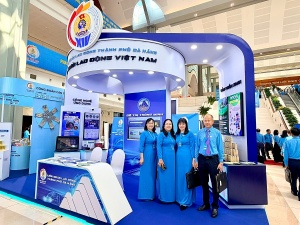 LĐLĐ TP Đà Nẵng trưng bày nhiều sản phẩm, sáng kiến tại Đại hội XIV Công đoàn Việt Nam