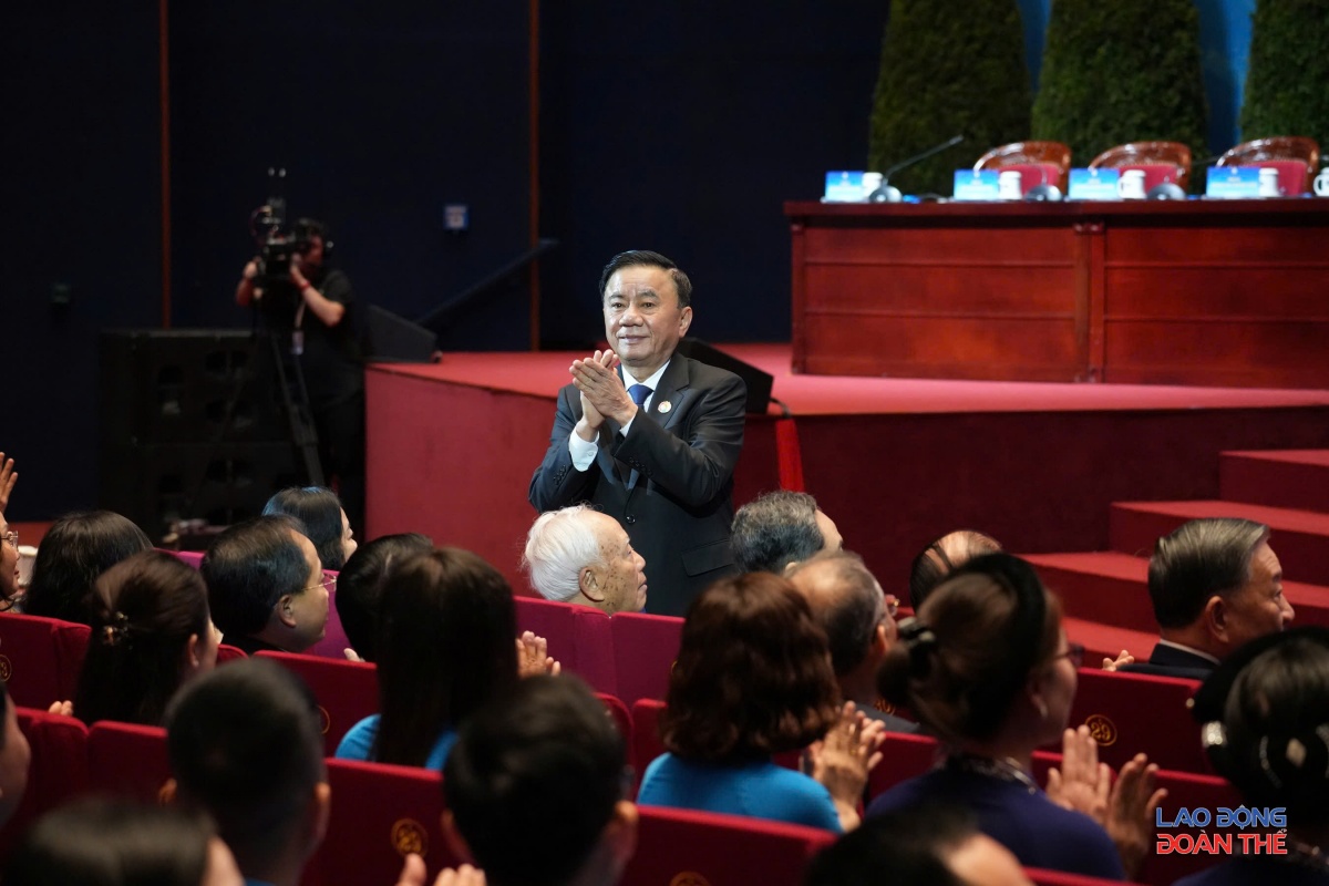 [Ảnh] Toàn cảnh phiên trọng thể Đại hội XIV Công đoàn Việt Nam