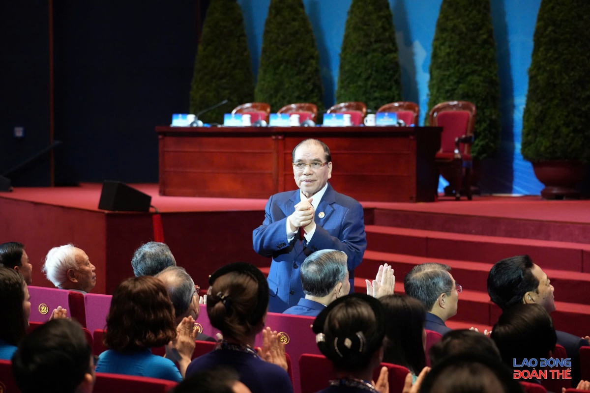[Ảnh] Toàn cảnh phiên trọng thể Đại hội XIV Công đoàn Việt Nam