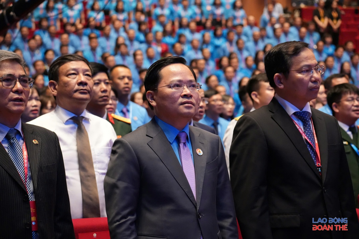 [Ảnh] Toàn cảnh phiên trọng thể Đại hội XIV Công đoàn Việt Nam