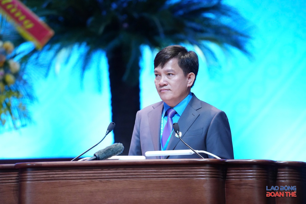 [Ảnh] Toàn cảnh phiên trọng thể Đại hội XIV Công đoàn Việt Nam