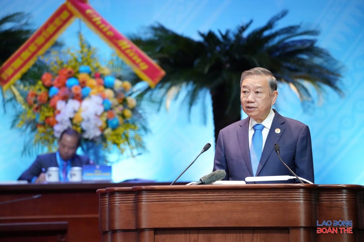 Toàn văn bài phát biểu của Tổng Bí thư, Chủ tịch nước Tô Lâm tại Đại hội XIV Công đoàn Việt Nam