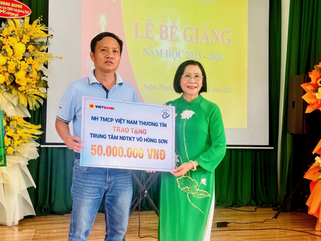 Vietbank đồng hành cùng Trung tâm nuôi dạy trẻ khuyến tật Võ Hồng Sơn