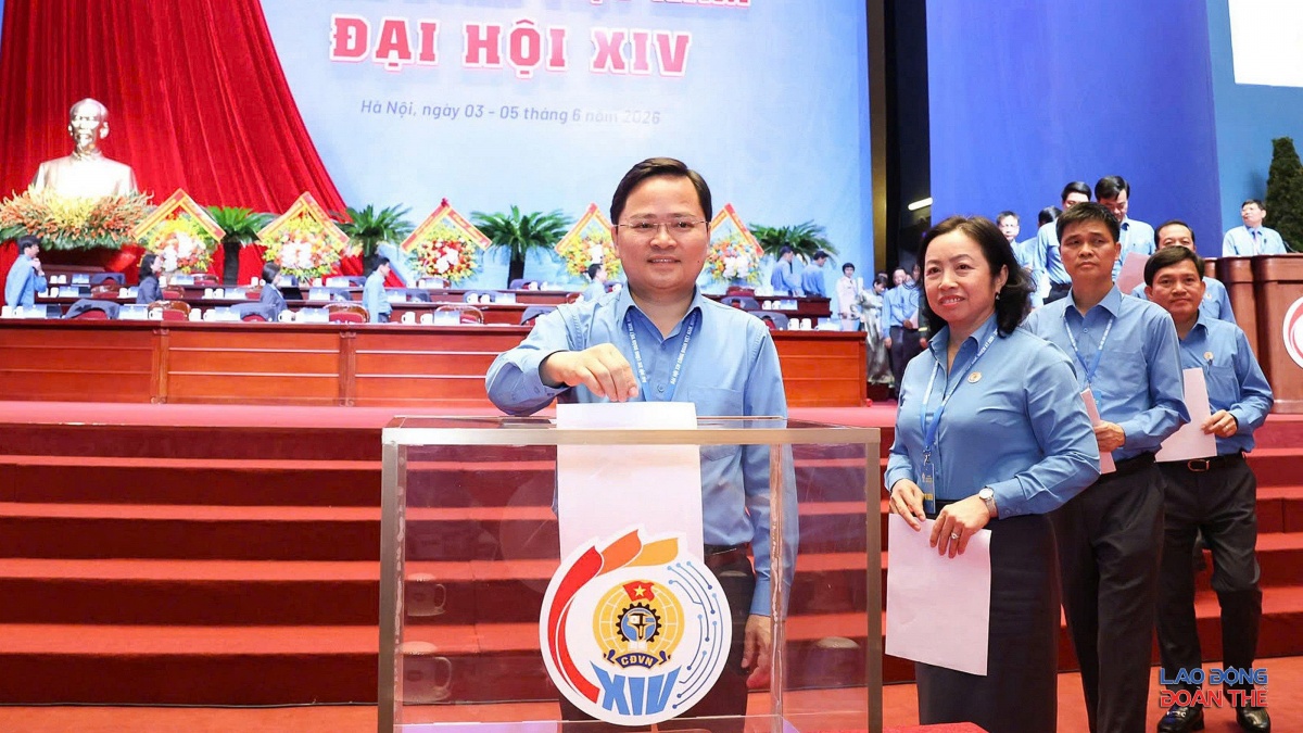Bầu 135 Ủy viên Ban Chấp hành Tổng Liên đoàn Lao động Việt Nam khóa XIV