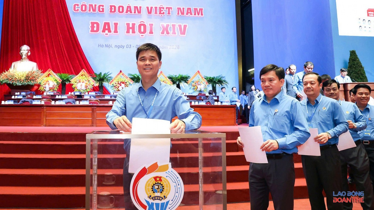 Bầu 135 Ủy viên Ban Chấp hành Tổng Liên đoàn Lao động Việt Nam khóa XIV