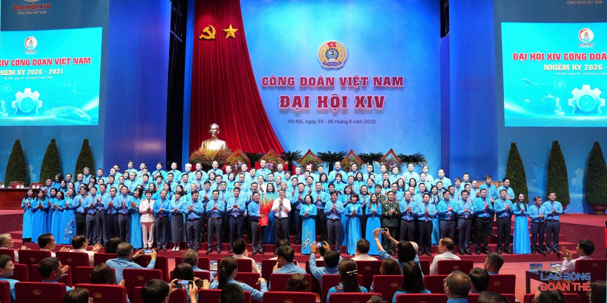 Bế mạc Đại hội XIV Công đoàn Việt Nam: Mở ra khí thế mới cho nhiệm kỳ đổi mới, sáng tạo