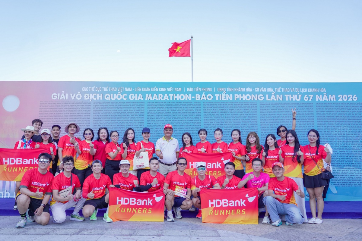 HDBank Runners bứt phá tại Tiền Phong Marathon 2026