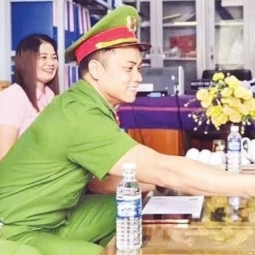 Đoàn viên công an xung kích bảo đảm an ninh, trật tự cơ sở