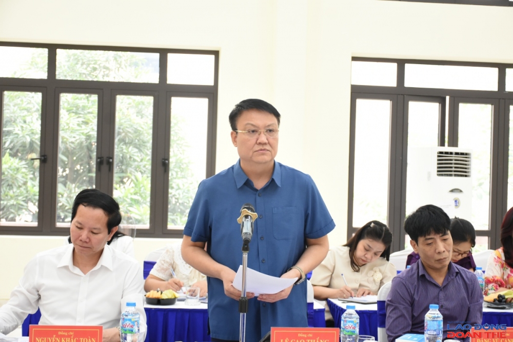đồng chí Lê Cao Thắng, Phó Bí thư Đảng ủy, Phó Viện trưởng thường trực phát biểu tại buổi làm việc. Ảnh: Nguyễn Việt đồng chí Lê Cao Thắng, Phó Bí thư Đảng ủy, Phó Viện trưởng thường trực phát biểu tại buổi làm việc. Ảnh: Nguyễn Việt