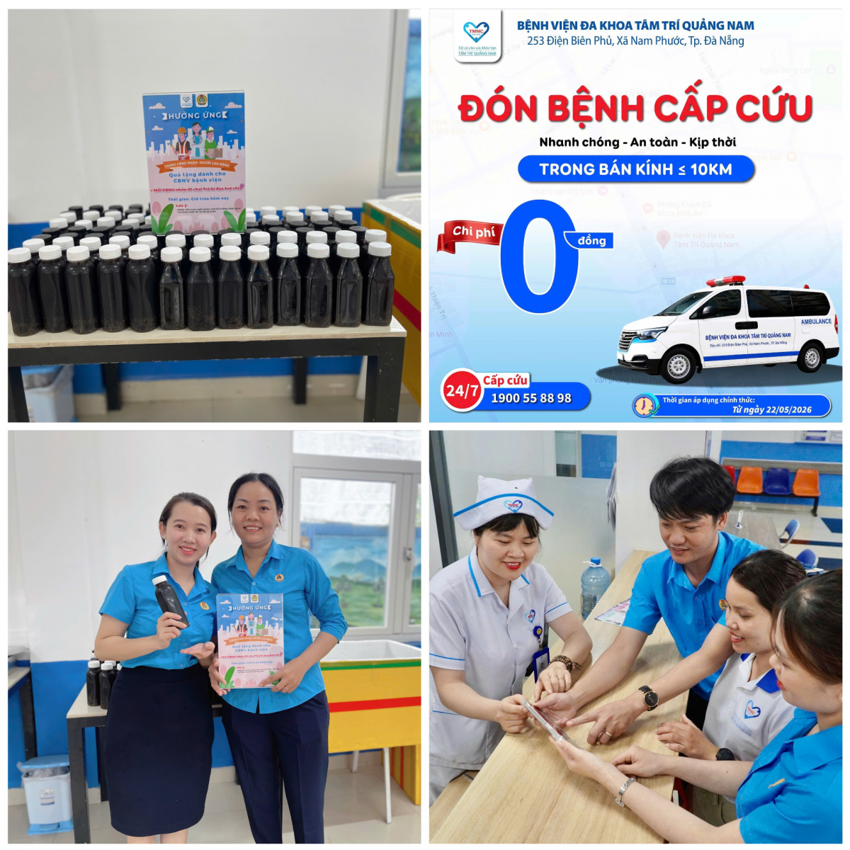 Hai bác sĩ giữ nhịp công đoàn Bệnh viện Đa khoa Tâm Trí Quảng Nam