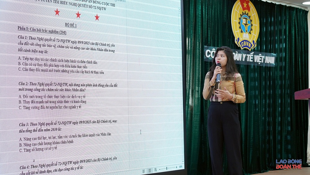 Công đoàn Y tế Việt Nam chuẩn bị phát động phong trào thi đua về Nghị quyết 72-NQ/TW Công đoàn Y tế Việt Nam chuẩn bị phát động phong trào thi đua về Nghị quyết 72-NQ/TW