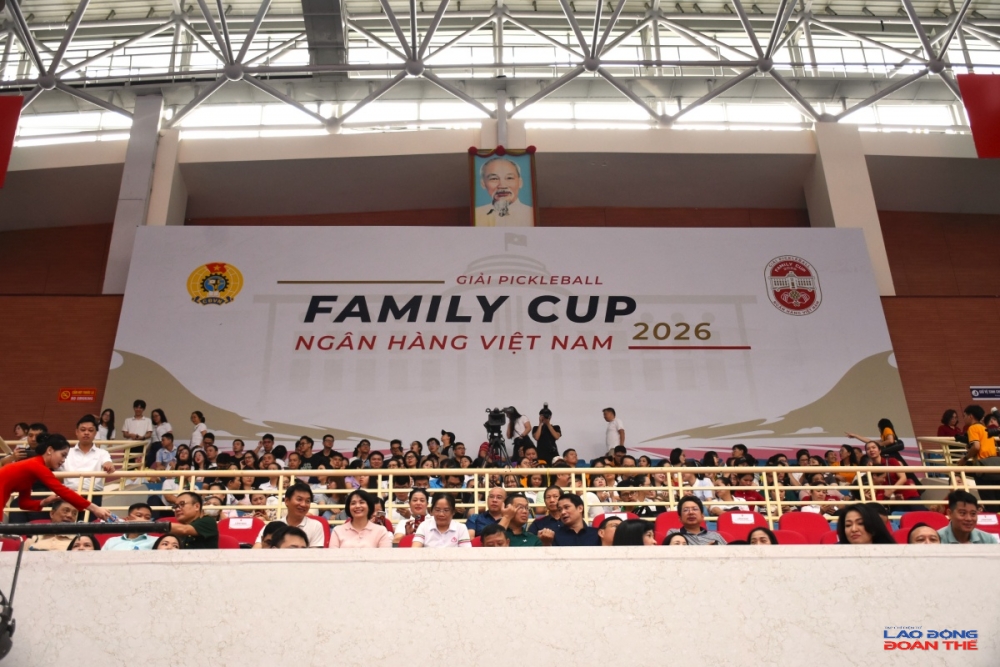 giải Pickleball Family Cup Ngân hàng Việt Nam 2026 kỳ vọng vượt ra ngoài khuôn khổ của một giải đấu thể thao để trở thành một ngày hội gắn kết đoàn viên, người lao động và gia đình. Ảnh: Nguyễn Việt