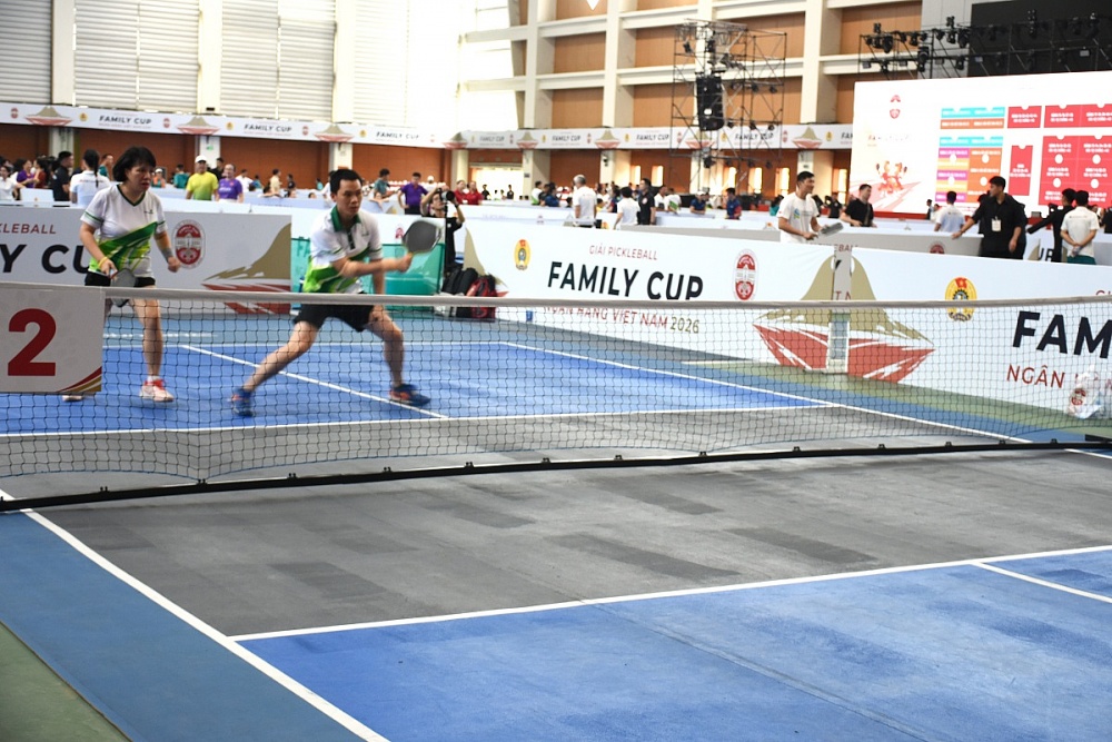 Pickleball Family Cup 2026: Lan toả giá trị gia đình, gắn kết sức mạnh ngành Ngân hàng