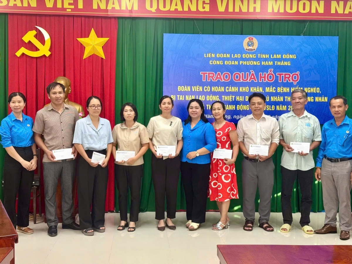 Công đoàn vững bước cùng chính quyền, là điểm tựa vững chắc cho người lao động phường Hàm Thắng