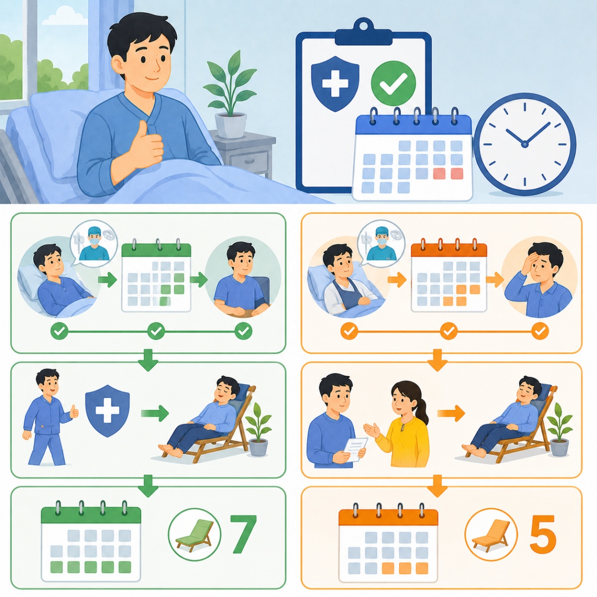 Cách xác định thời gian nghỉ dưỡng sức sau ốm đau, người lao động cần biết