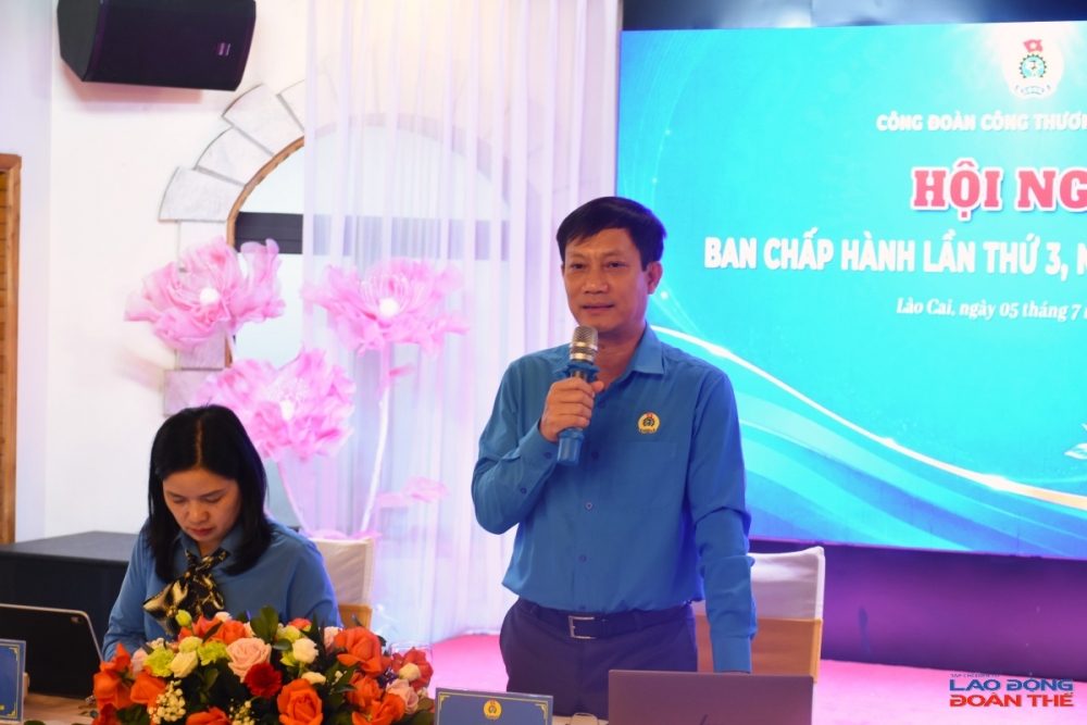 đồng chí Lê An Hải, Chủ tịch Công đoàn Công Thương Việt Nam Hội nghị Ban Chấp hành lần thứ 3, nhiệm kỳ 2025 - 2030 của Công đoàn Công Thương Việt Nam. Ảnh: Nguyễn Việt đồng chí Lê An Hải, Chủ tịch Công đoàn Công Thương Việt Nam Hội nghị Ban Chấp hành lần thứ 3, nhiệm kỳ 2025 - 2030 của Công đoàn Công Thương Việt Nam. Ảnh: Nguyễn Việt