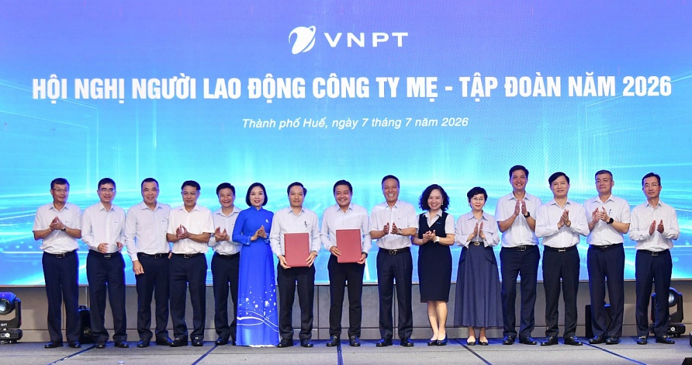Ngày 7.7, Tập đoàn VNPT tổ chức Hội nghị Người lao động năm 2026. Ảnh: Công đoàn VNPT cung cấp Ngày 7.7, Tập đoàn VNPT tổ chức Hội nghị Người lao động năm 2026. Ảnh: Công đoàn VNPT cung cấp