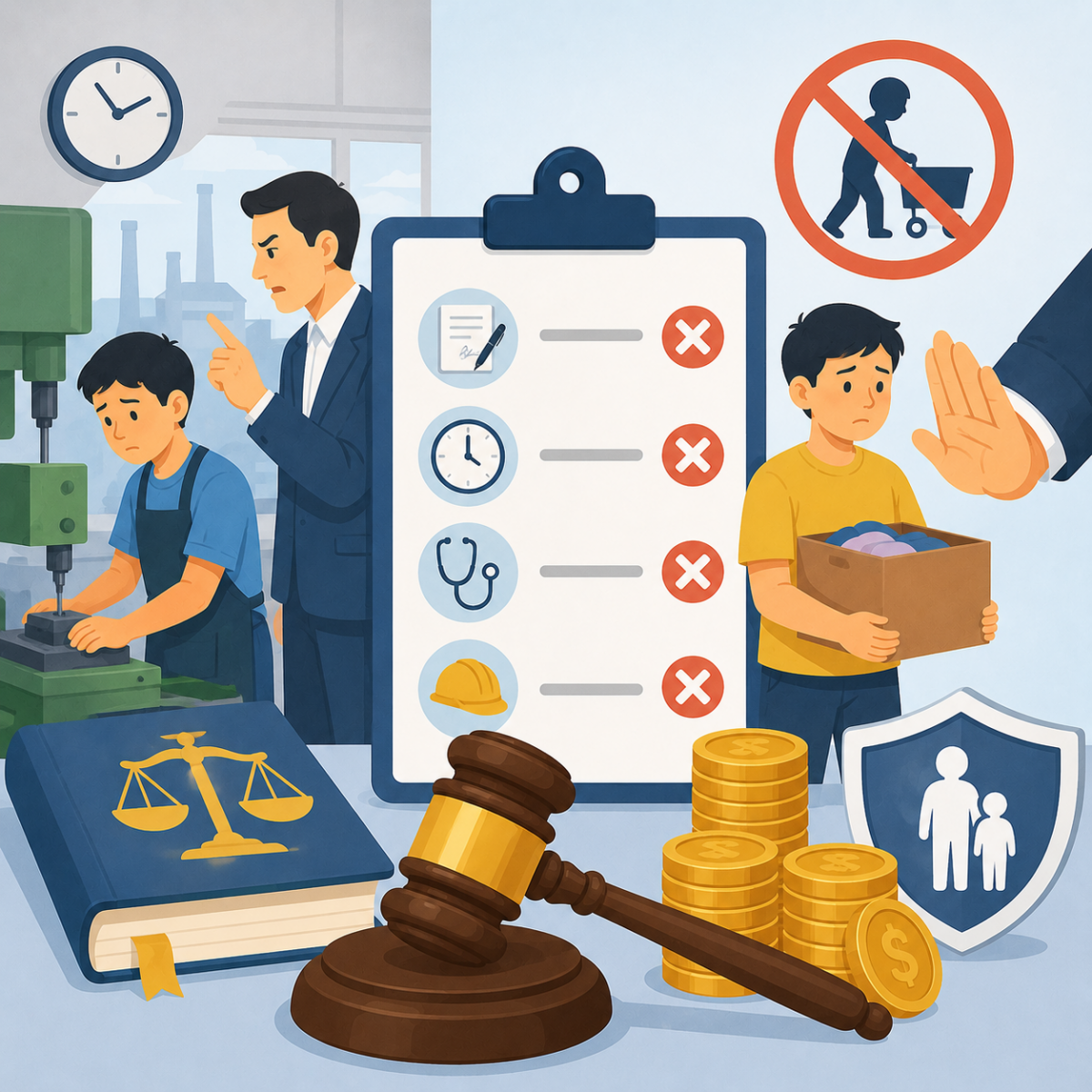Chính phủ quy định mức phạt vi phạm về sử dụng lao động chưa thành niên Chính phủ quy định mức phạt vi phạm về sử dụng lao động chưa thành niên