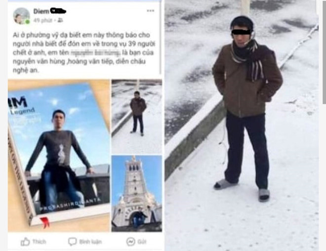 Vụ 39 người chết ở Anh: Thêm 1 trường hợp ở Huế có người thân mất tích vu 39 nguoi chet o anh them 1 truong hop o hue co con mat tich