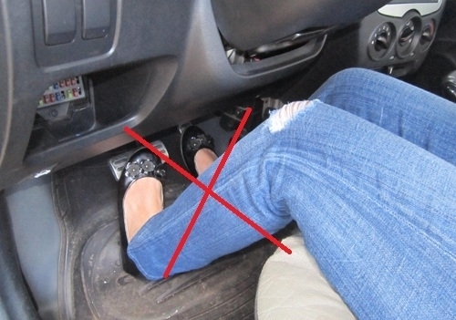 di giay cao got lai xe o to nguy co gay tai nan giao thong lon