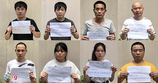 bat giu them 45 nguoi tu trung quoc vuot song nhap canh trai phep