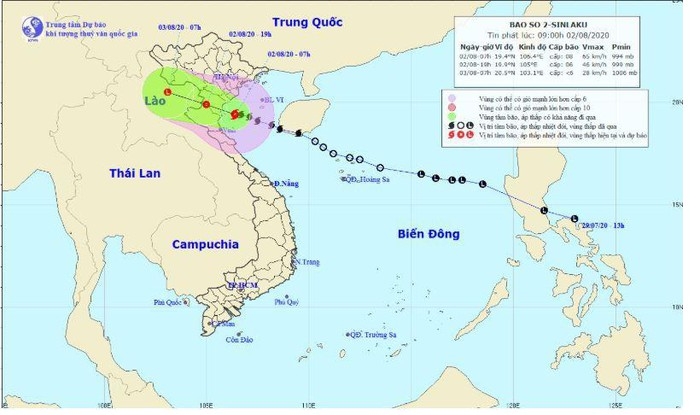 Bão số 2 giật cấp 10 sắp đổ bộ vào đất liền, mưa lớn khắp cả nước