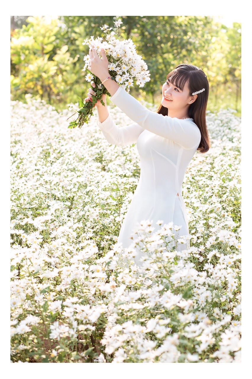 Trai xinh gái đẹp bên cúc họa mi