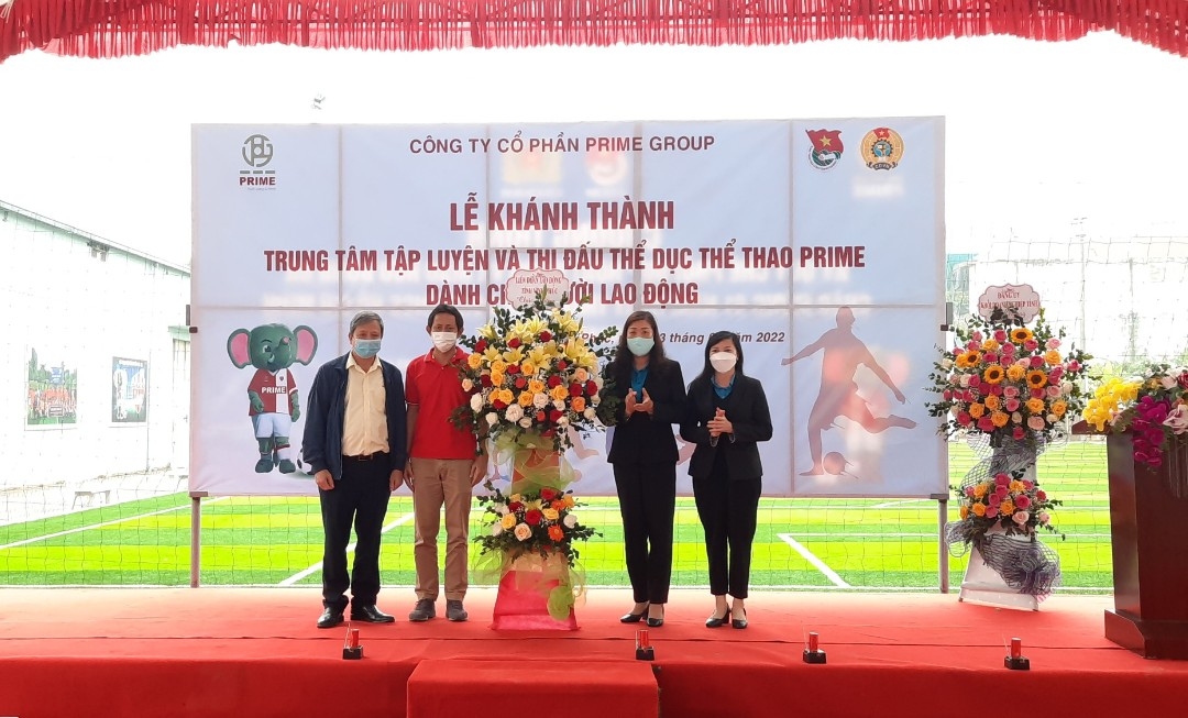 Prime Group xây dựng nhà thi đấu hơn 1,1 tỷ đồng cho người lao động Prime Group xây dựng nhà thi đấu hơn 1,1 tỷ đồng cho người lao động
