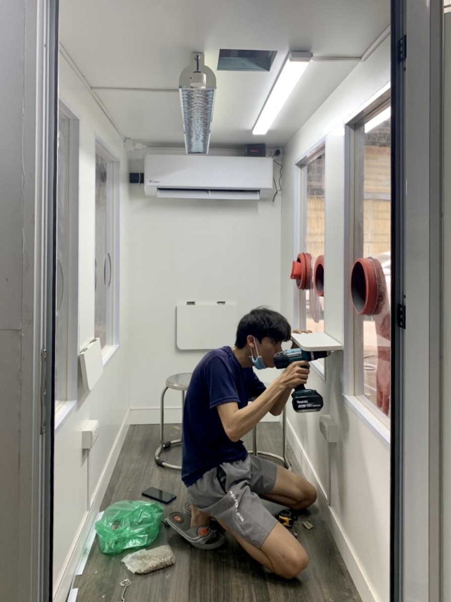 Những hình ảnh đầu tiên về buồng xét nghiệm COVID-19 tại Bắc Giang