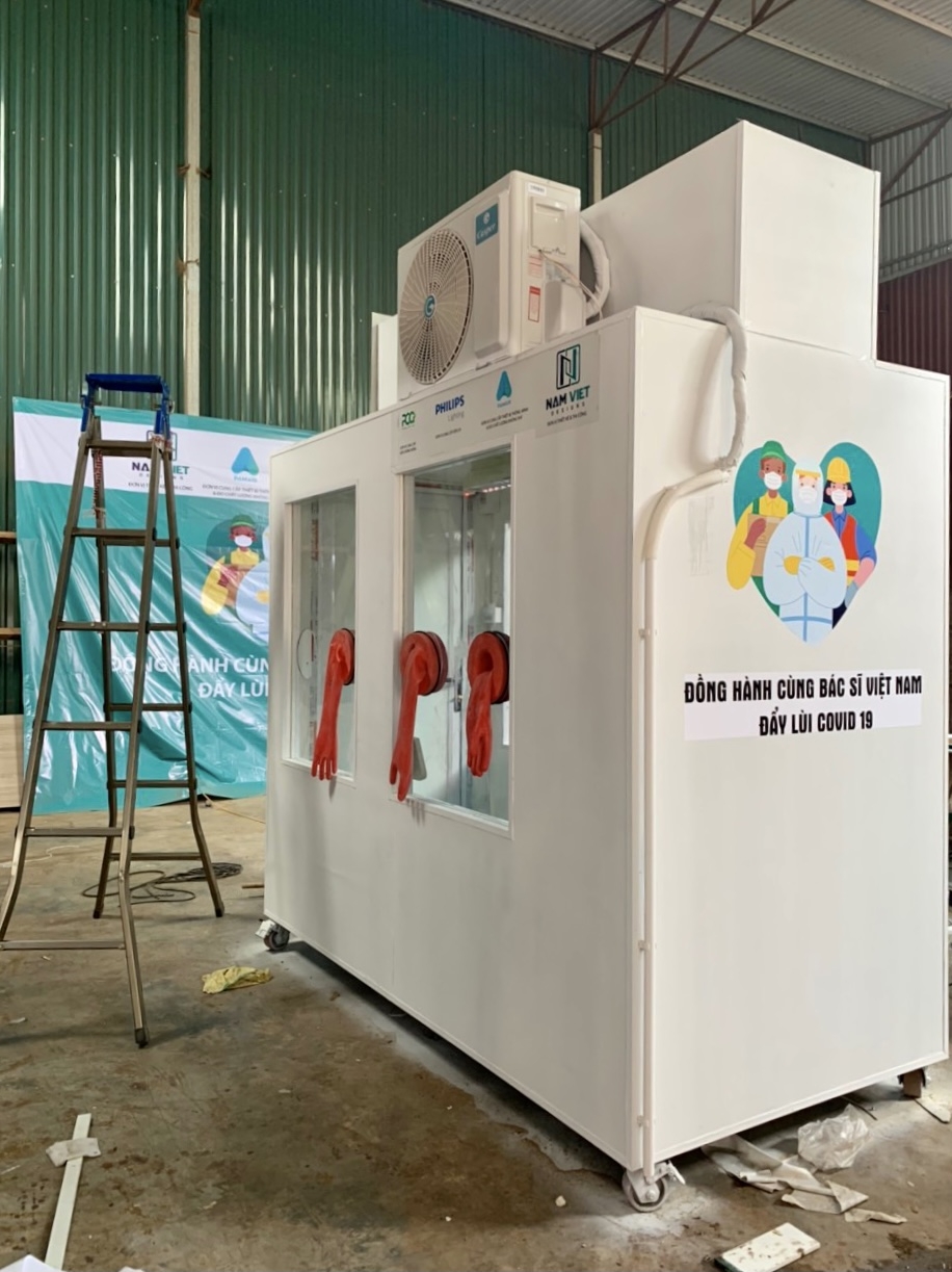 Những hình ảnh đầu tiên về buồng xét nghiệm COVID-19 tại Bắc Giang