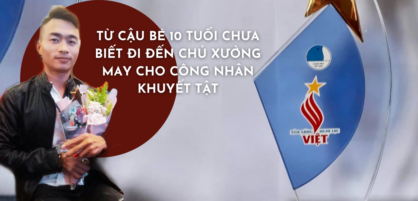 10 tuổi chỉ biết bò đến chủ xưởng may của công nhân khuyết tật