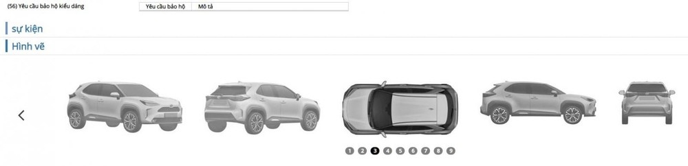 Toyota Việt Nam đăng ký bảo hộ kiểu dáng cho một loạt xe mới